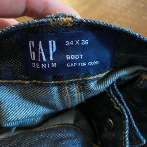 Gap 34x 36 boot cut jeans